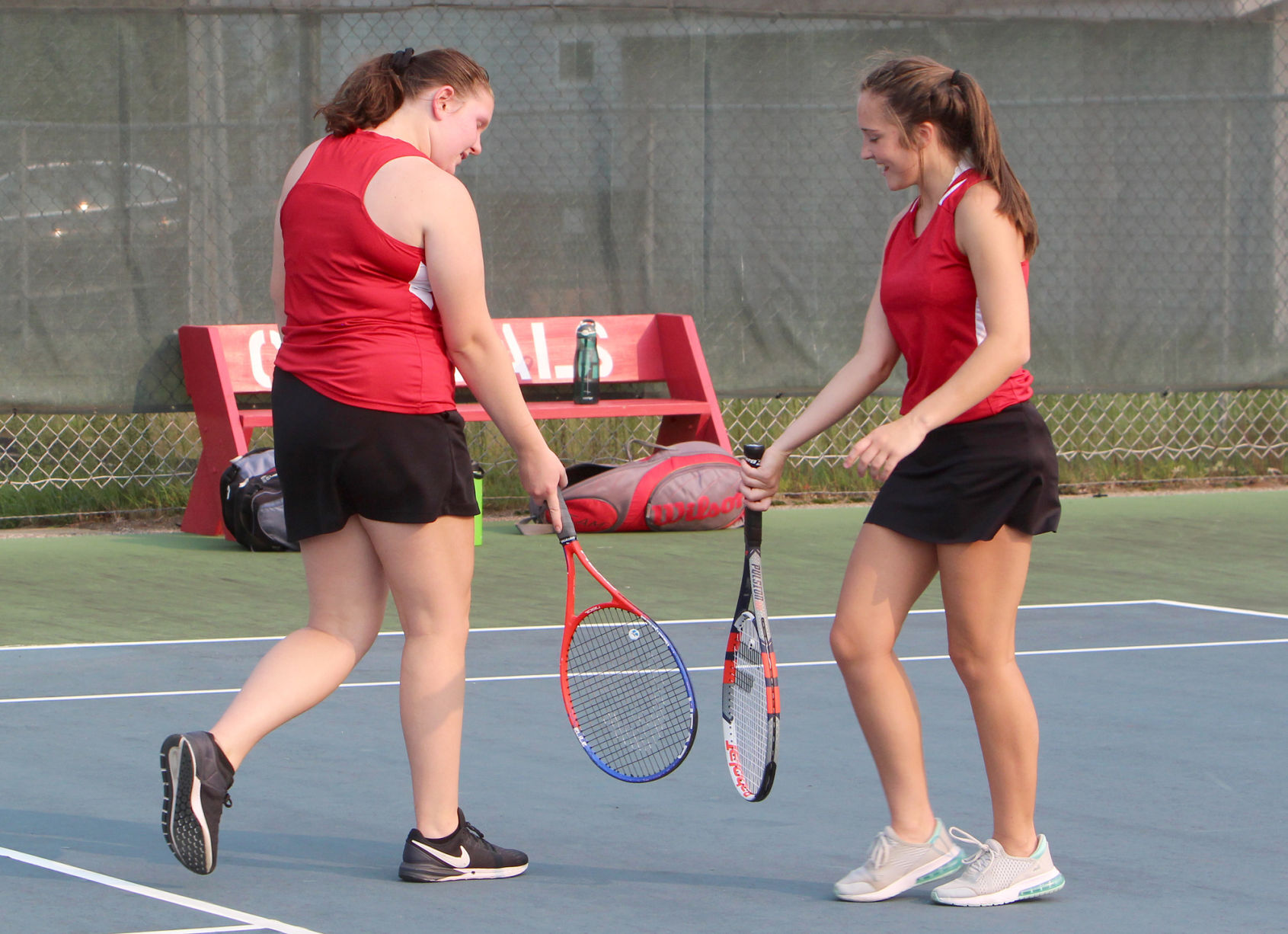 Menomonie at Chippewa Falls girls tennis 9-15-20